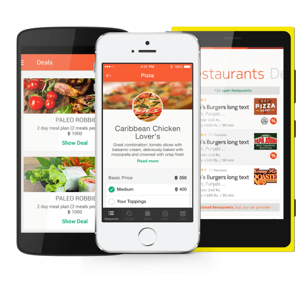 Giao diện mới của ứng dụng foodpanda