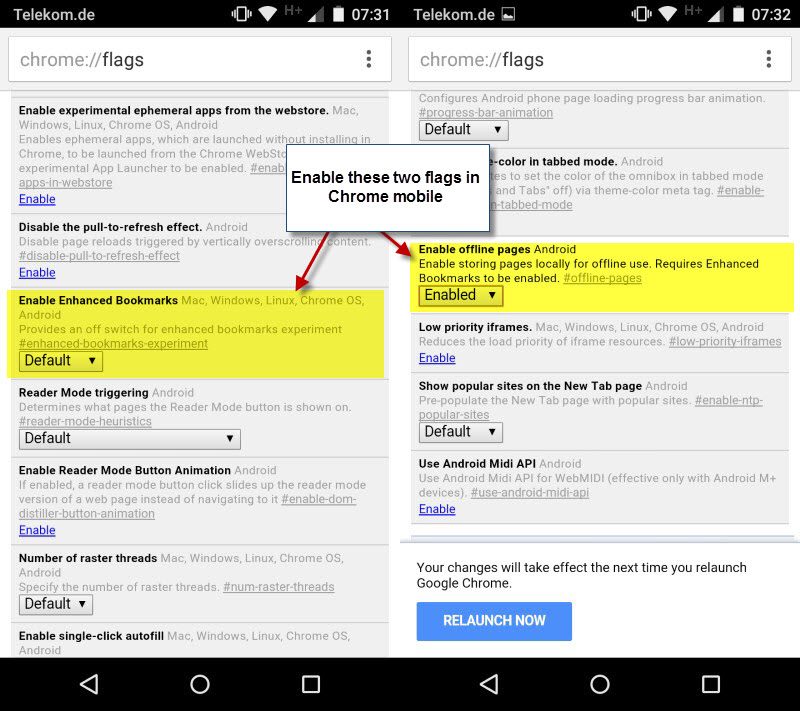 chrome-mobile-offline-pages